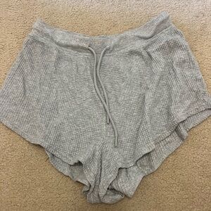Aerie offline grey waffle shorts
